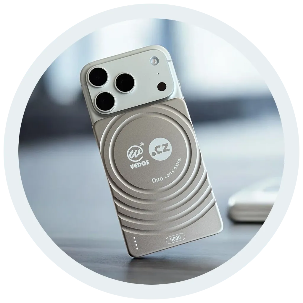 Magnetická bezdrôtová powerbanka Qi2 SlimDual 5000 mAh