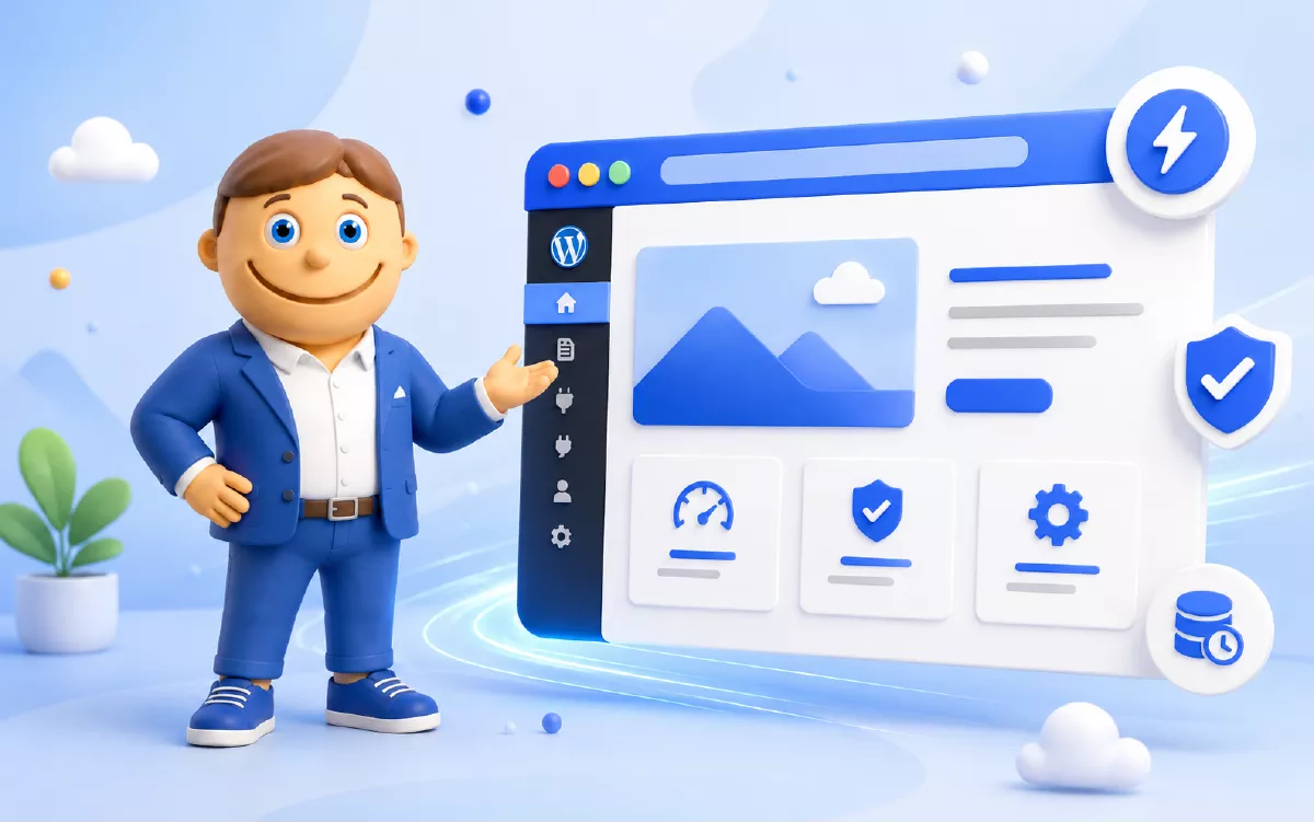 Ukázka WordPress webu na Hosting WP od VEDOS