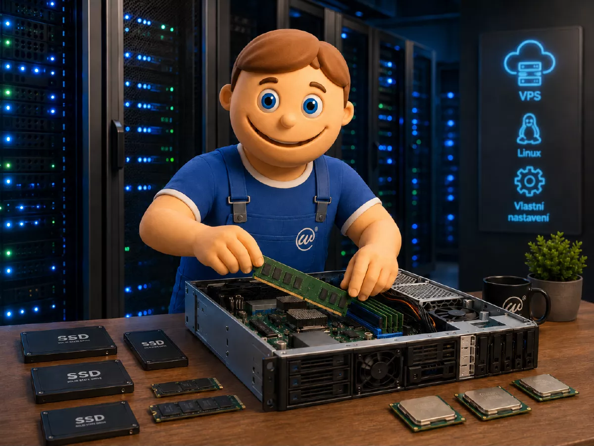 Server pro službu VPS SSD od VEDOS